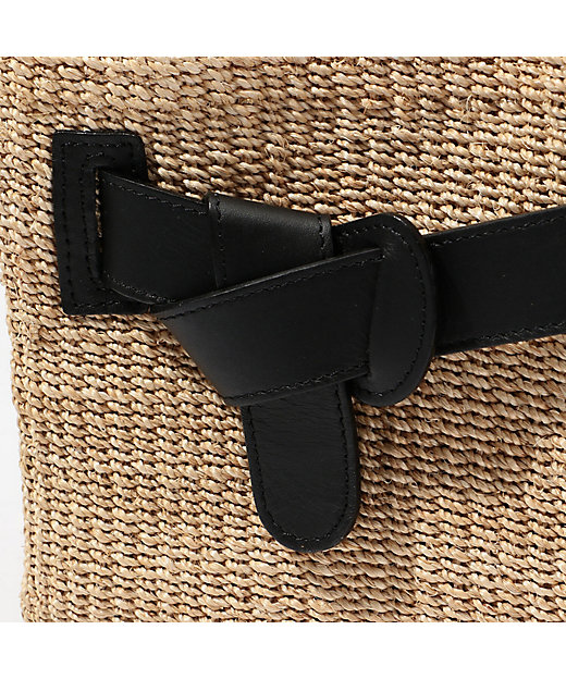 VIOLAd'ORO アバカレザーベルトショルダーバッグ | maison