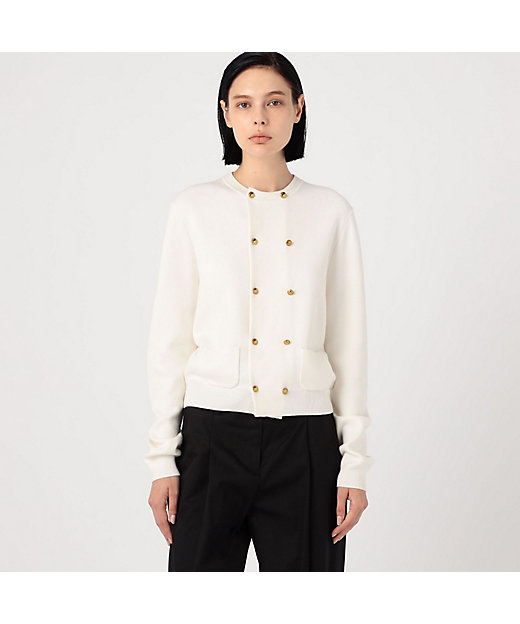 コットンカシミヤ ダブルボタンカーディガン | CABaN/キャバン | 三越