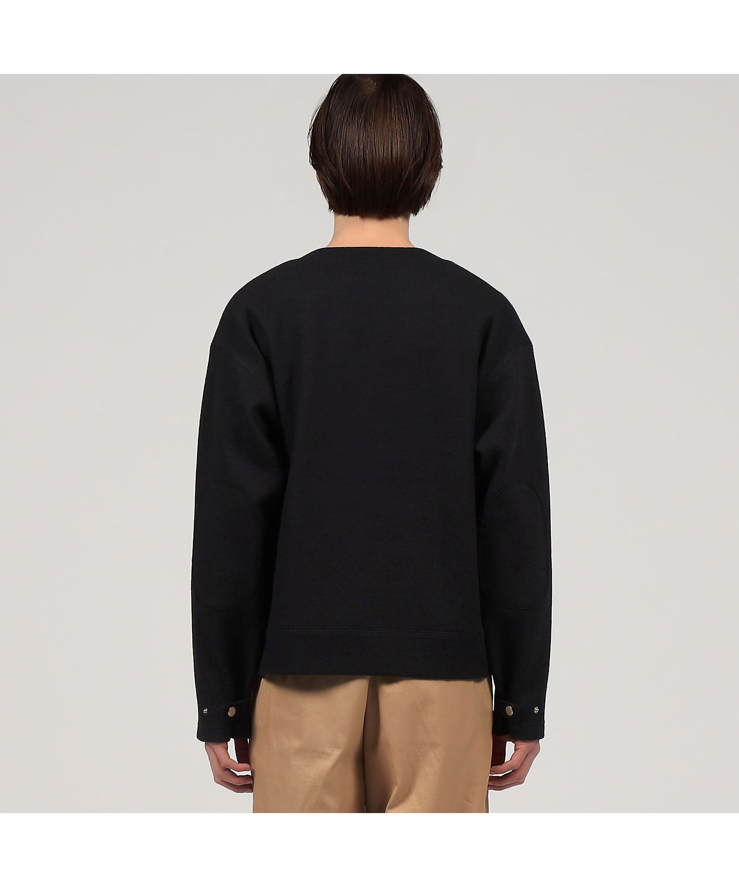 CABaN ウールコットンダブルフェイス エンブロイダリープル