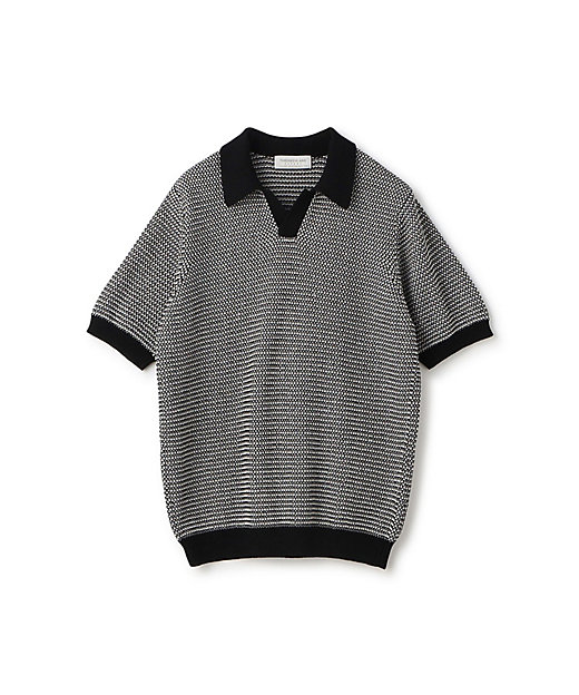 マーセライズドコットン スキッパーニットポロ | TOMORROWLAND (Men