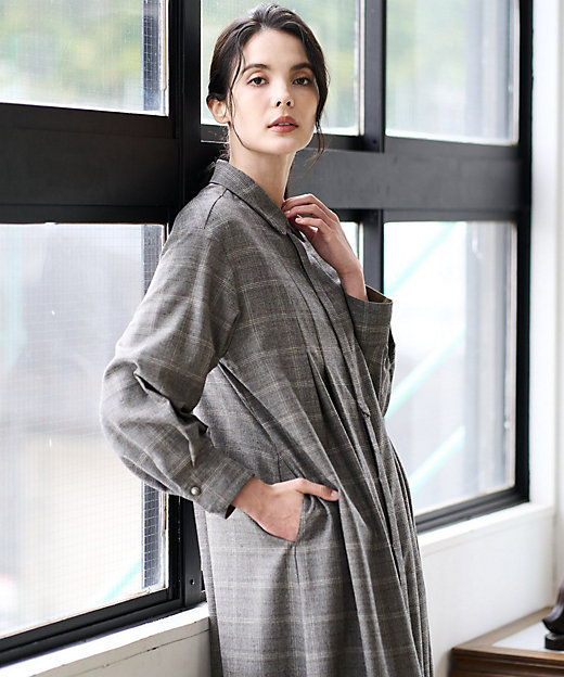 グレンチェックワンピース | CHRISTIAN AUJARD (Women)/クリスチャン