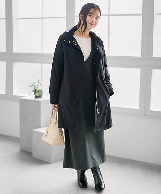 小さいサイズ】ダウンライナー付きマルチwayモッズコート／撥水加工