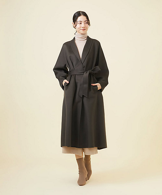 WINTER BLUE】ショールカラーリバーコート | Sybilla (Women