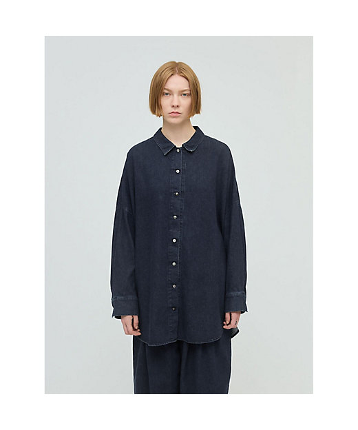mizuiro ind デニムワイドシャツ | mizuiro ind (Women