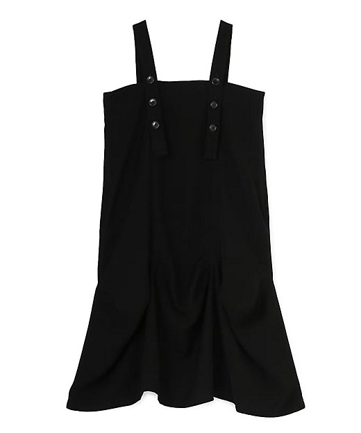 DOUBLE SATIN DARTS DRESS LAーD54ー910