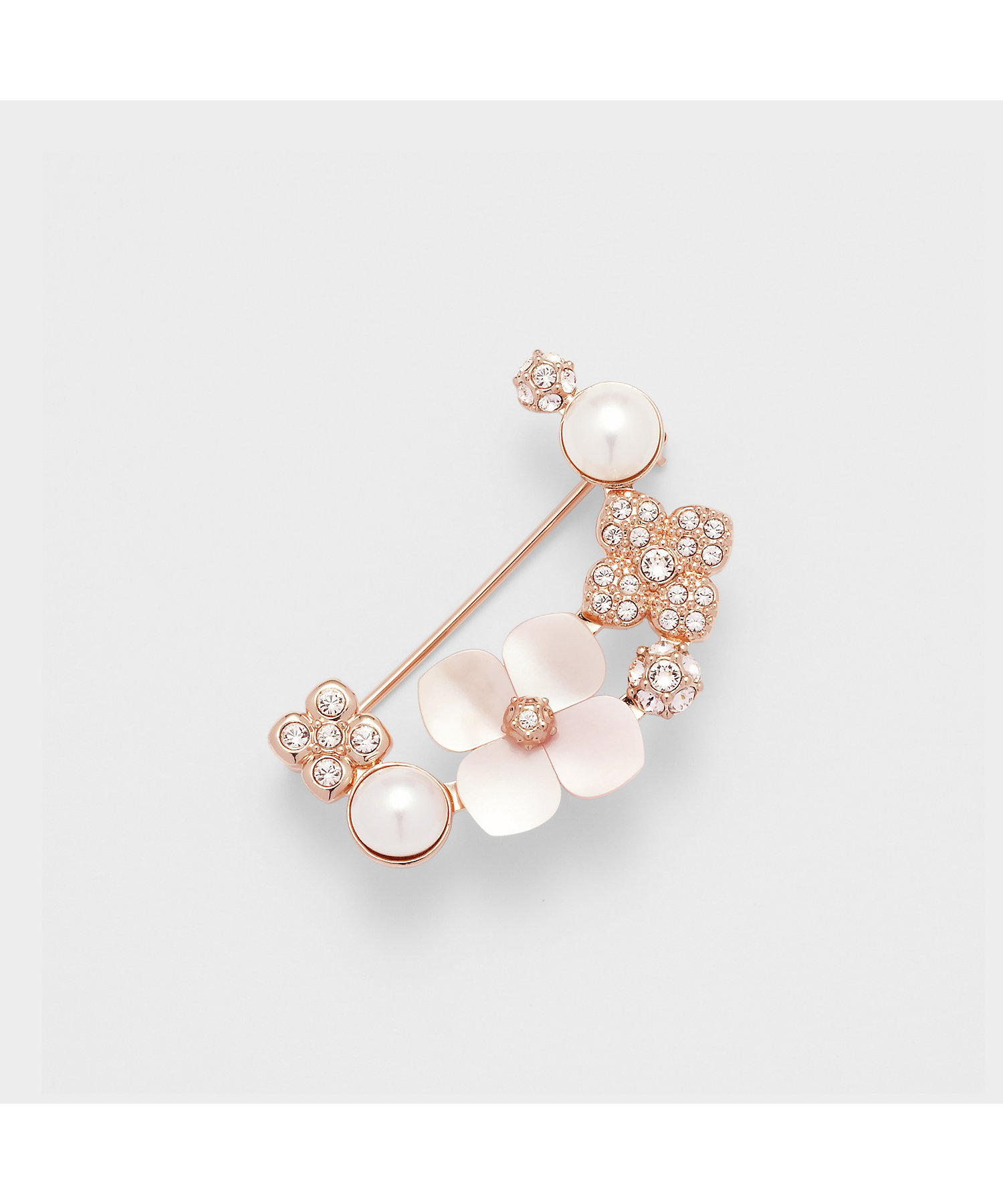 淡水パール シェルフラワー ブローチ VBMV2006 XP | VENDOME