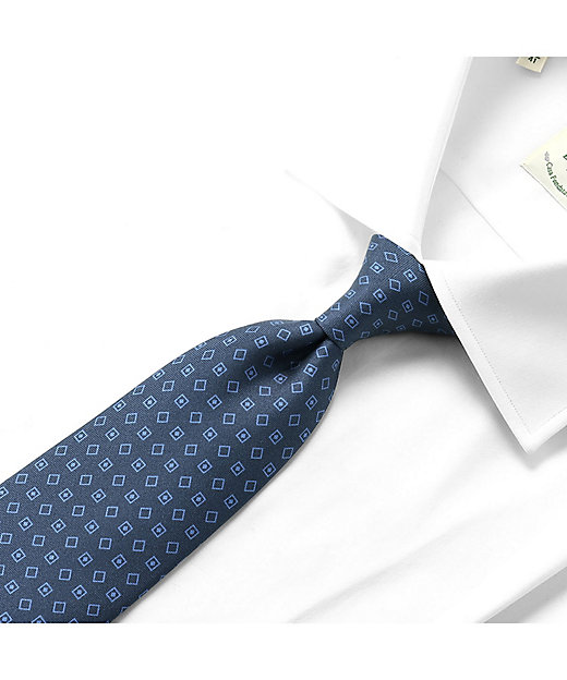 シルクプリントペイズリー柄ネクタイ「479071