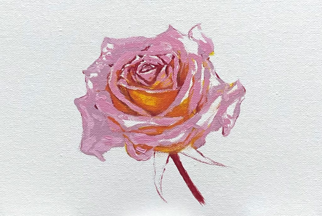 油絵で花の描き方！バラを簡単で素早く描く手順【初心者向け】 | 画家