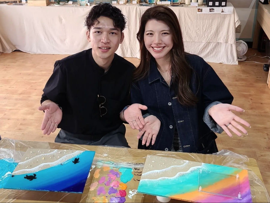 石垣島/約1.5時間/レジンアート】当日予約OK☆オリジナルの海と写真で