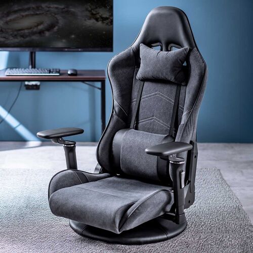 アウトレット】ゲーミング座椅子 回転機能つき スエード調生地 135