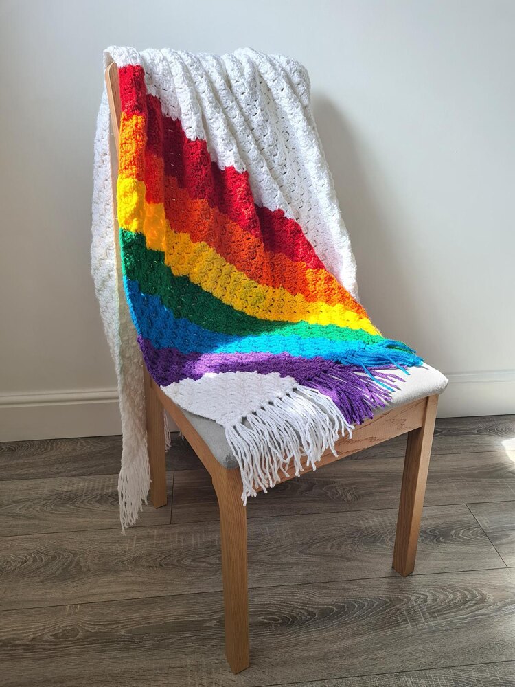 Double Rainbow Blanket Crochet pattern by Hanny Handmade | LoveCrafts