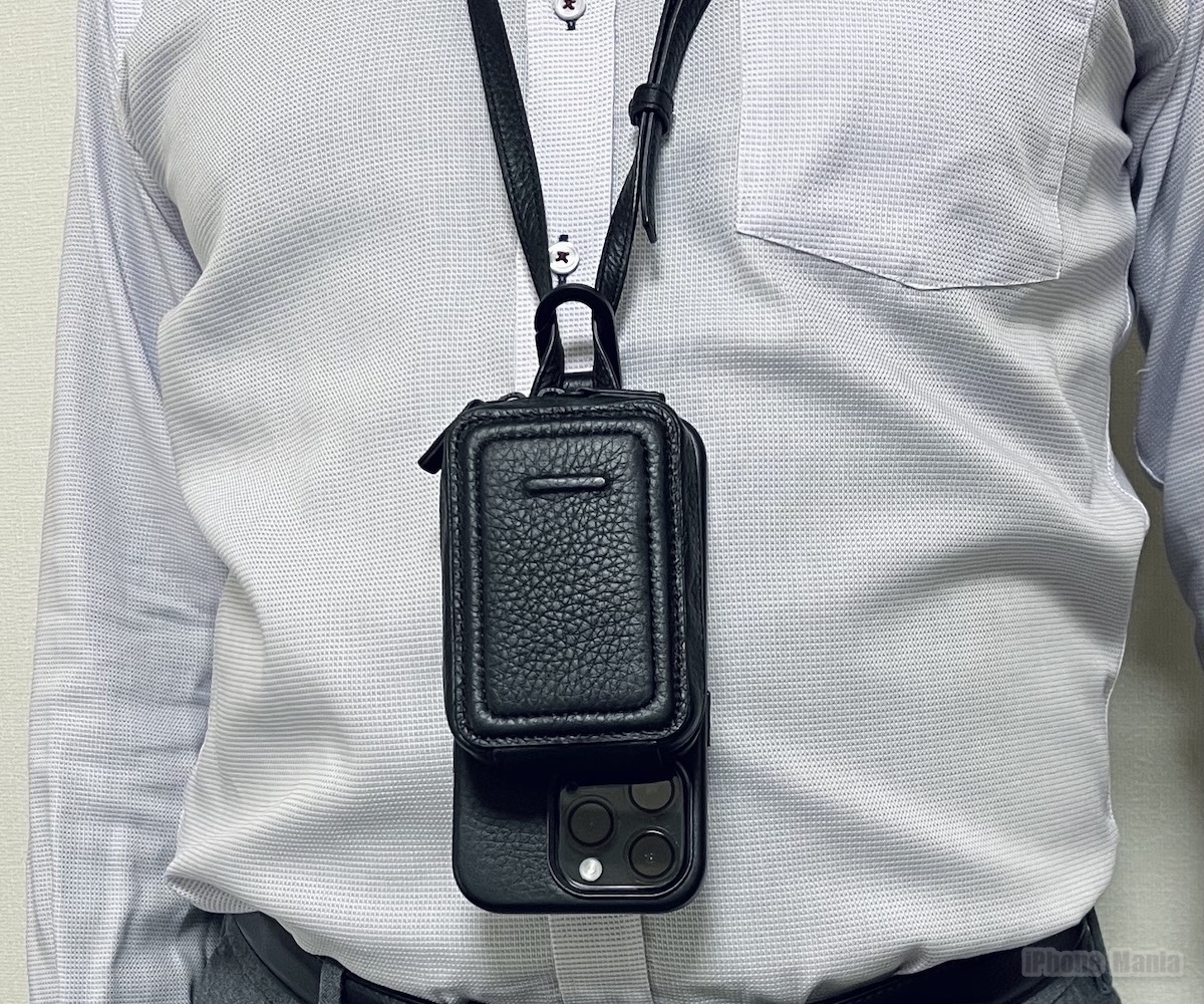 レビュー】iPhoneにobjcts.ioの長さ調節可能なストラップケースを装着