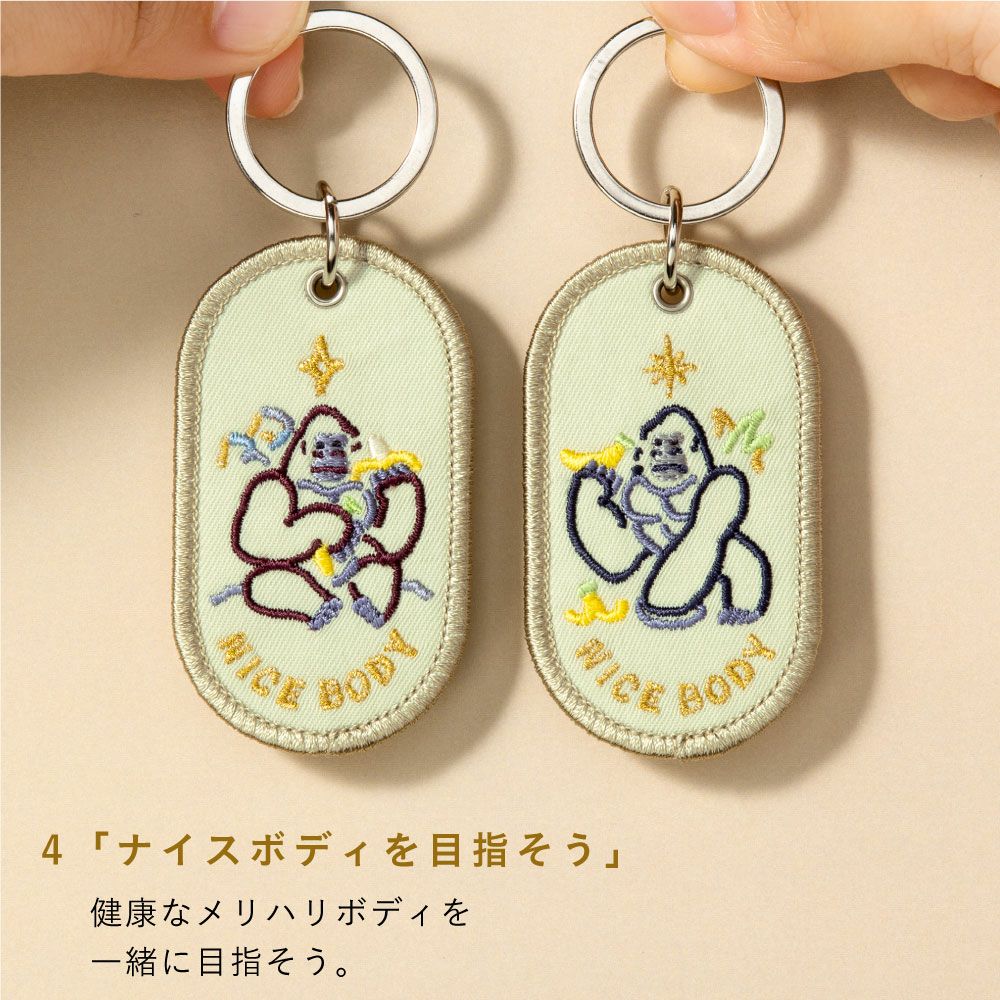 お買い得品 2名さま B4サイズ【似顔絵オーダー】キーホルダー② 2名