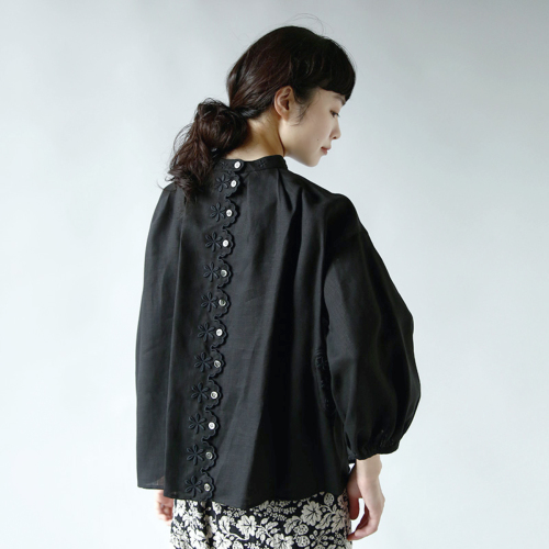 R & D.M.Co- オールドマンズテーラー リネンフラワースカラップ