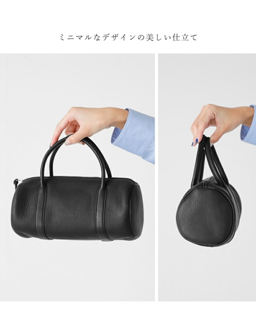 Aeta アエタ DA127 ディアレザー シリンダー ボストンバッグ “DEER