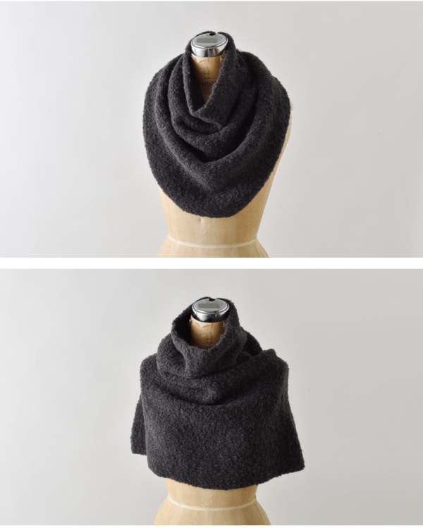 evam eva エヴァムエヴァ アルパカ ウール スヌード e253g182 | iroma