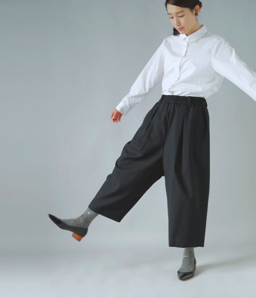 atelier naruse アトリエナルセ ウール フォーマル ガウチョパンツ