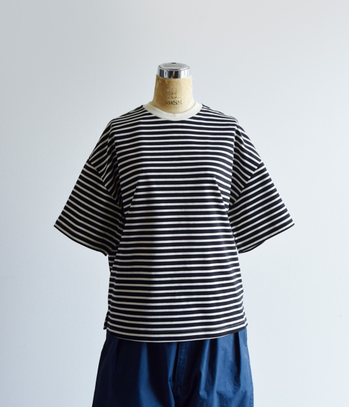 atelier naruse アトリエナルセ コットン ボーダー 半袖 カットソー