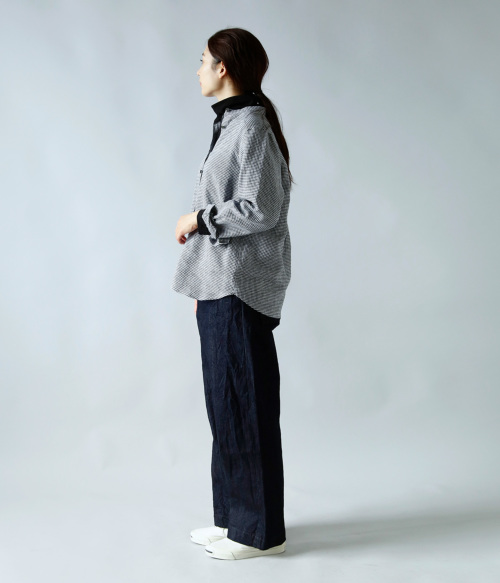 atelier naruse アトリエナルセ フレンチリネン ミニギンガム バンド