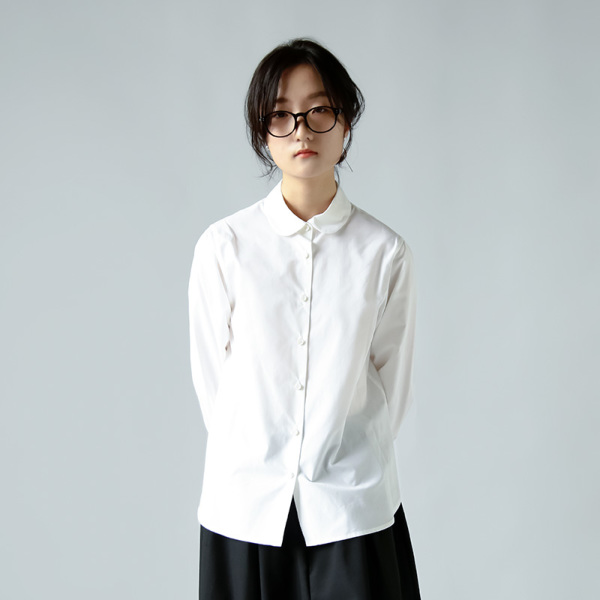 atelier naruse アトリエナルセ フォーマル コットン 丸衿 シャツ