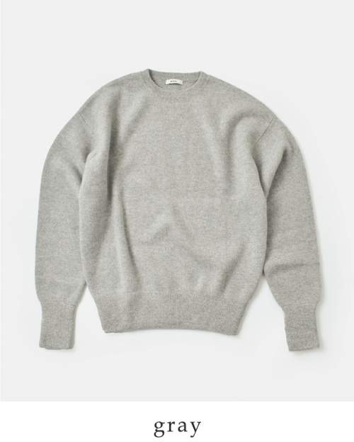 BODHI(ボーディ)ホワイトカシミヤスウェットプルオーバー“BD CASHMERE