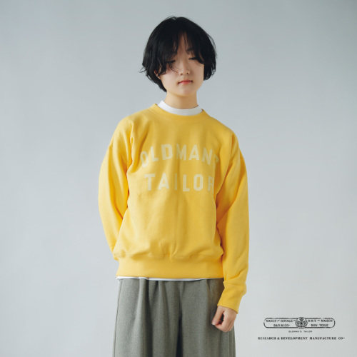 R & D.M.Co- オールドマンズテーラー コットン ラバープリント クルー