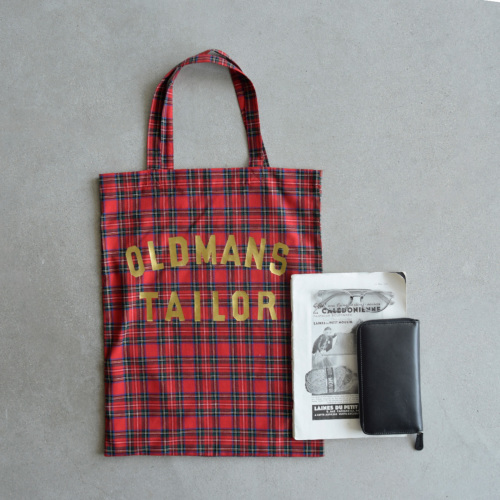 R & D.M.Co- オールドマンズテーラー コットン ロゴプリント タータン