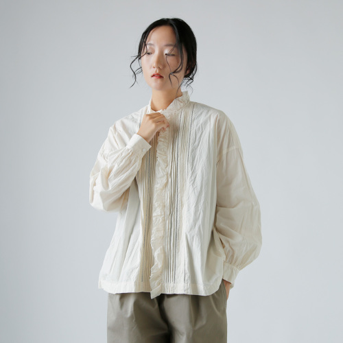 TOUJOURS トゥジュー ファインヤーン コットンクロス レース