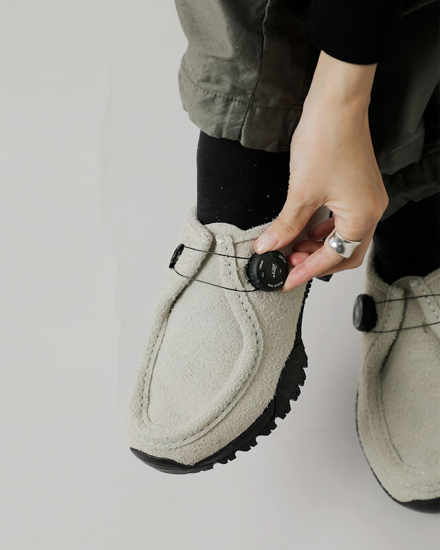 pg ピージー カウスエード ビブラムソール フリーロック シューズ