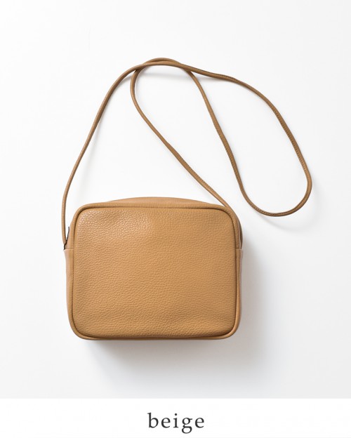 Aeta(アエタ)カウレザーショルダーバッグS“PEBBLE GRAIN COLLECTION