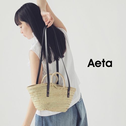 Aeta アエタ ロングハンドル バスケット バッグ Sサイズ “TAZA BASKET