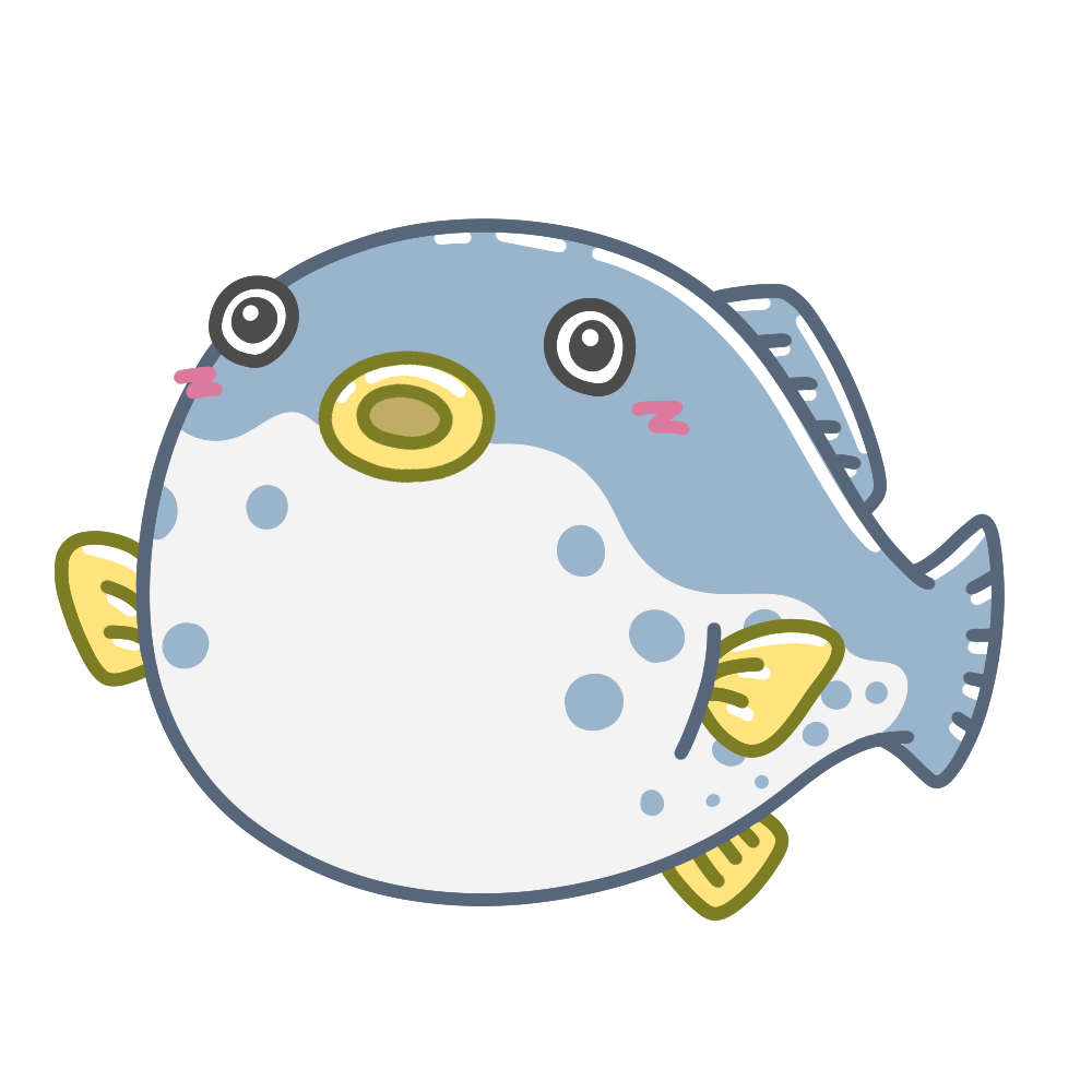 フグ – イラストせんせい|使いやすいフリー素材集