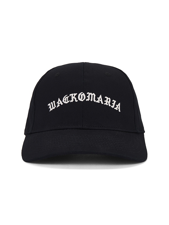 WACKO MARIA 6 Panel Cap Type-1 in Black | FWRD