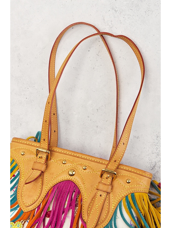 FWRD Renew Louis Vuitton X Murakami Monogram Fringe Bucket Bag in