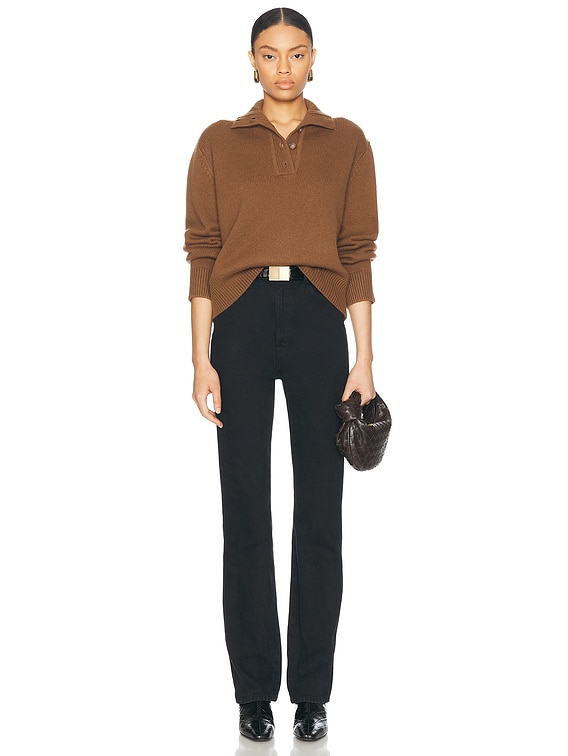 NILI LOTAN Renata Sweater in Coffee | FWRD