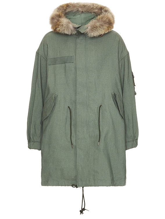 Visvim Six-five Fishtail Parka in Light Green | FWRD