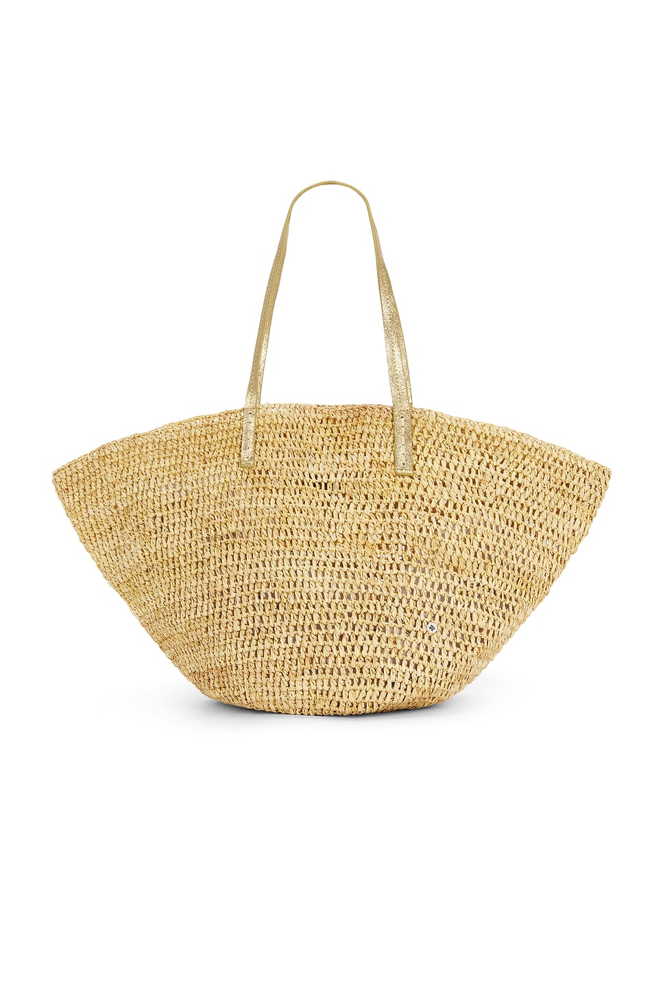 florabella Sapelo Tote in Natural & Gold | REVOLVE