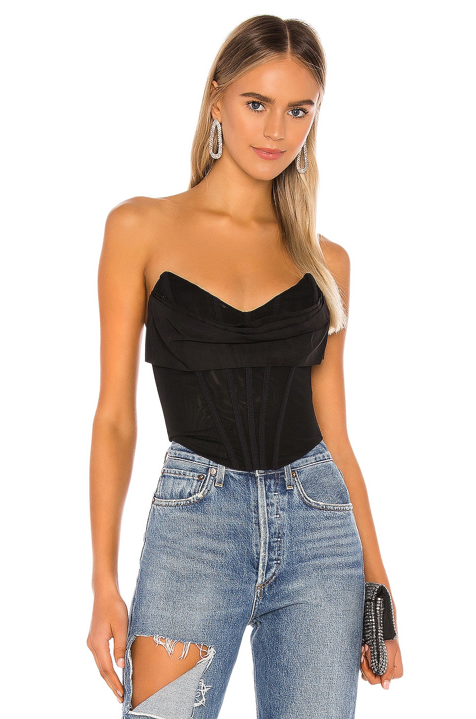 NBD Hailee Bustier Top in Black | REVOLVE