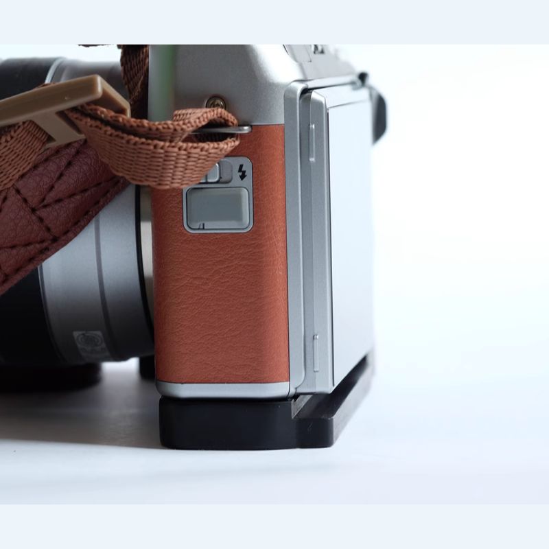 Fuji XA5 Hand Grip - Dark Ebony Wooden Upgrade