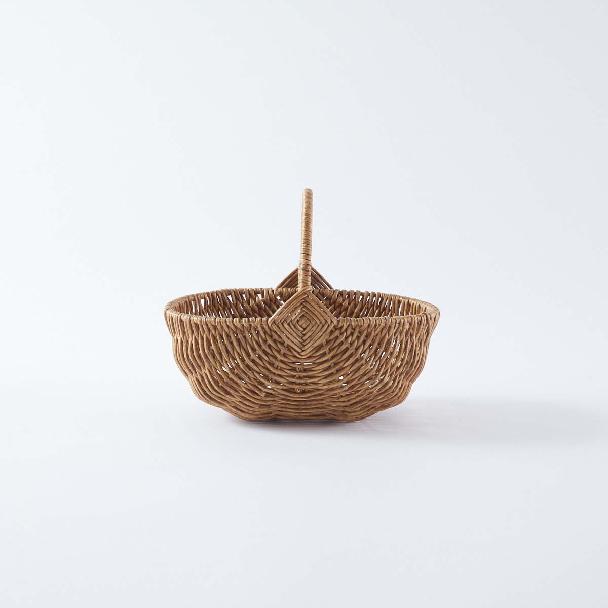 PE柳ワンハンドルバスケット 楕円 | itomani（いとまに）｜日常の「暇