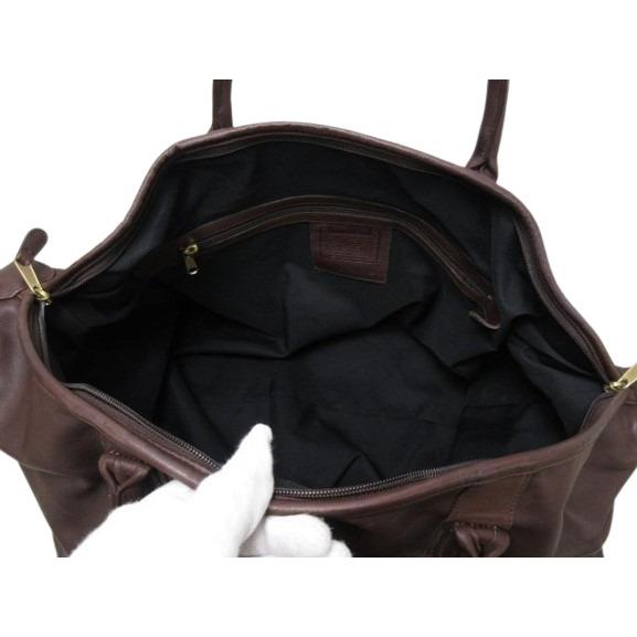 COACH（コーチ） ボストンバッグ レザー 502 ダークブラウン 旅行 大