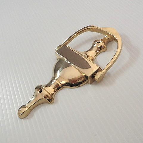 真鍮製 鋳造 ドアノッカー 叩き金 ドア装飾 扉 玄関ドア : スリー