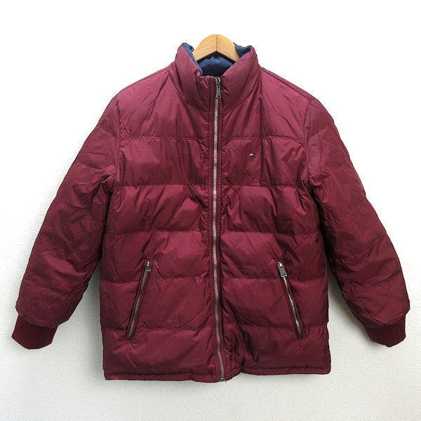 k□トミーヒルフィガー/TOMMY HILFIGER 肉厚 リバーシブルダウン