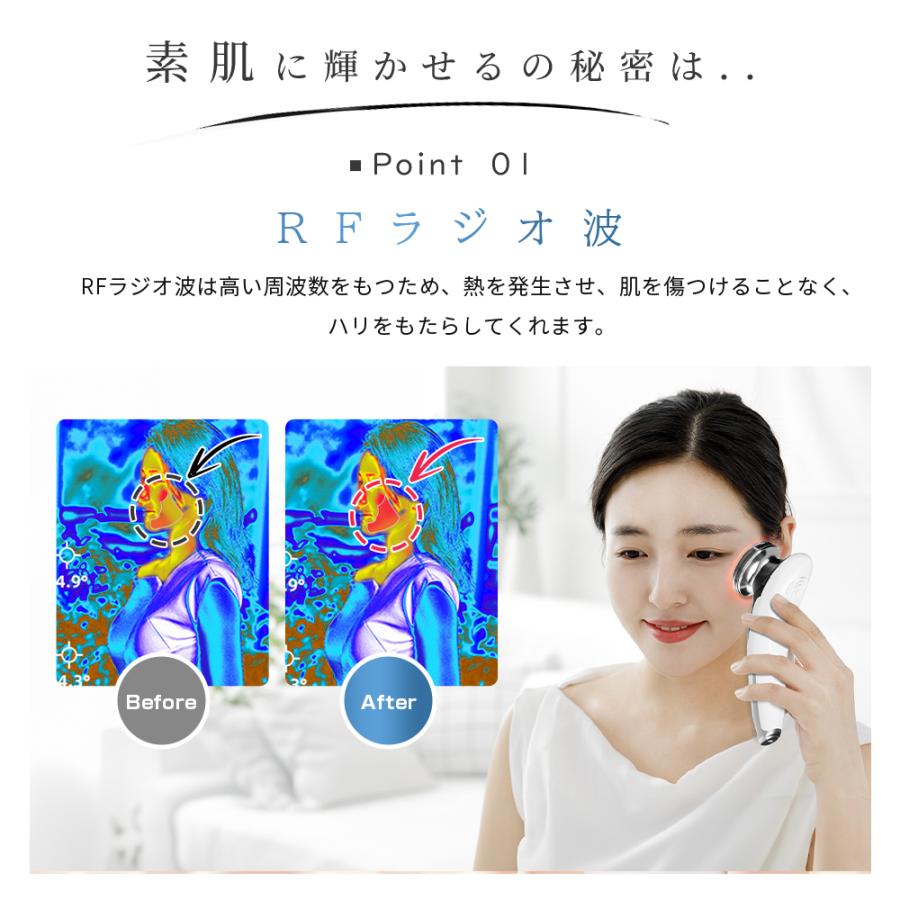 美顔器 リフトアップ EMS 1台4役 6色光 イオン導入器 フェイスケア