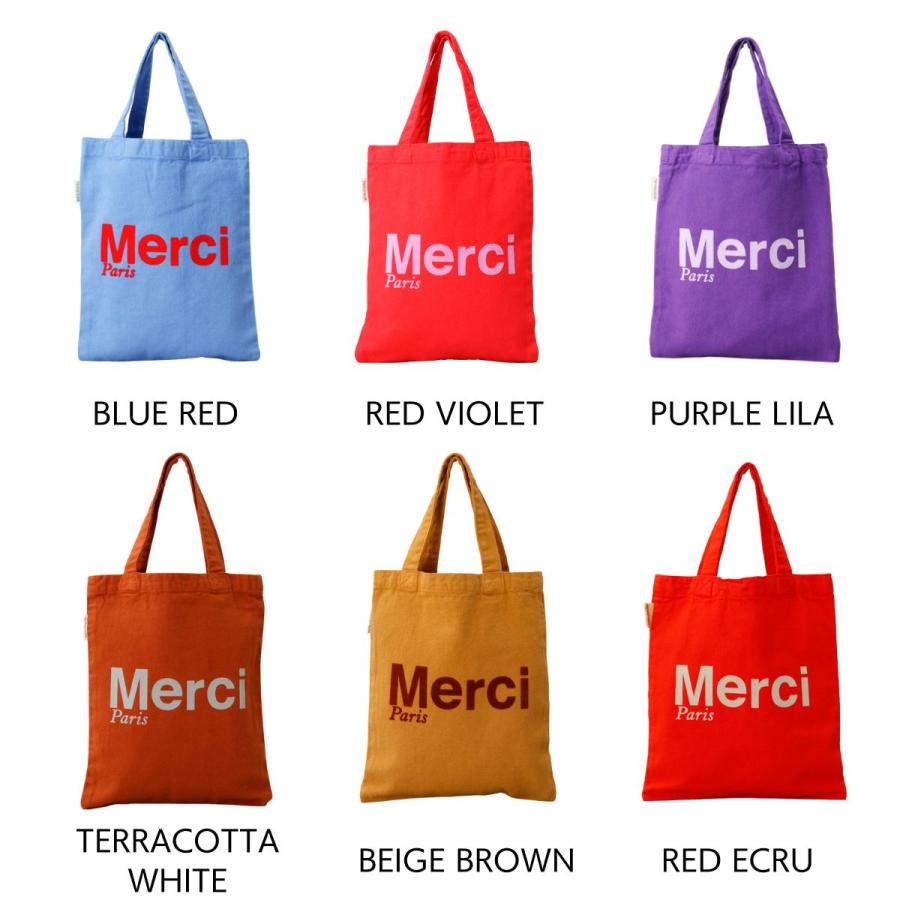 MERCI（メルシー） 並行輸入 トートバッグ ミニトート コットン ロゴ