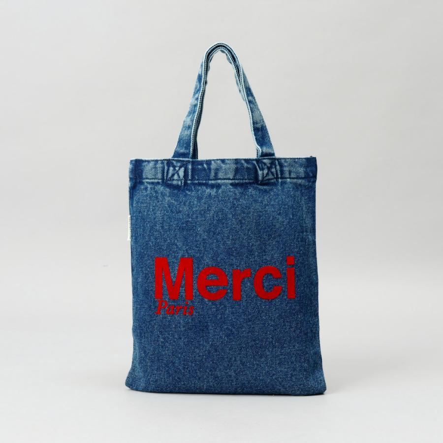MERCI（メルシー） 並行輸入 トートバッグ ミニトート コットン ロゴ
