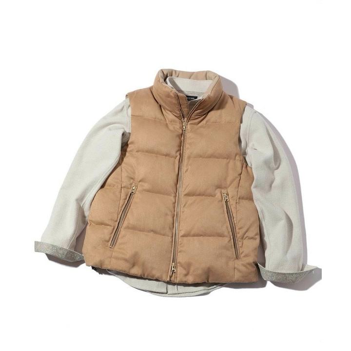 MEN'S BIGI（メンズビギ） コマスエード ストレッチダウンベスト