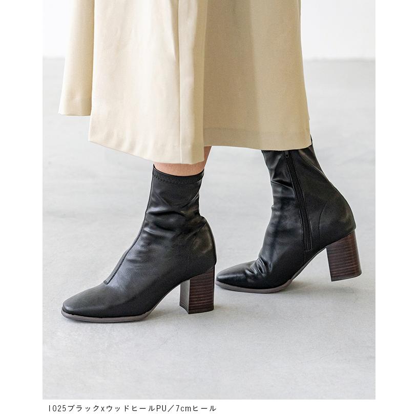 menue（メヌエ） 【極やわ】 ストレッチブーツ 7cmヒール : マルイ