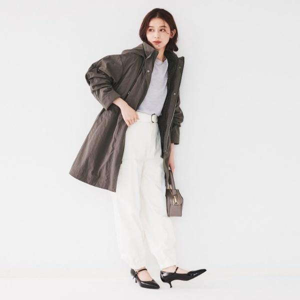 UNTITLED（アンタイトル） 【フード取り外し可ロング丈】ボアライナー