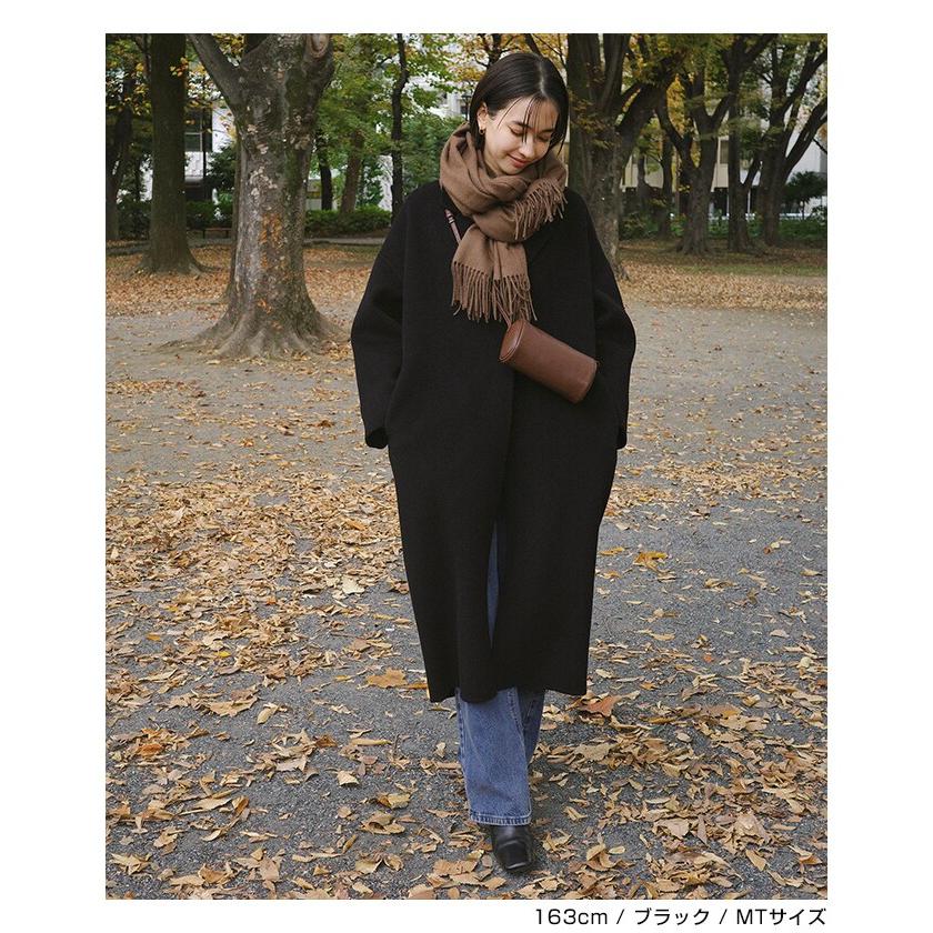 リバー ロング コクーン コート evernavy エバーネイビー : マルイ